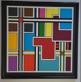 Original Silkscreen" Broadway Metric" By Graphic Tape Artist RICHARD SPINNER