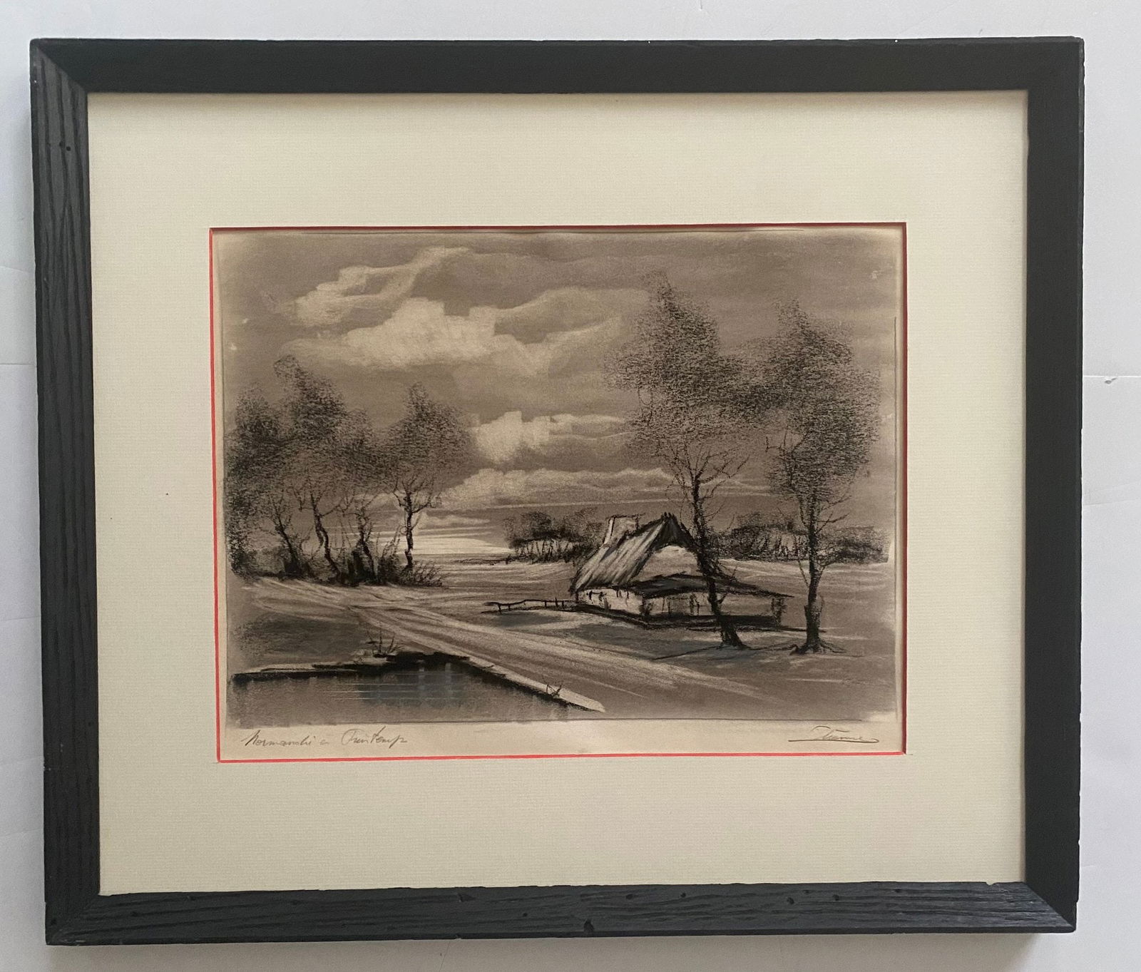 Pencil Signed Lithogram By Roger Etienne Entitled "Normandie And Printemps" (1 of 6)