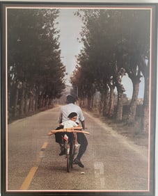 Photograph Titled "Boy, Bicycle & Baquete" By Elliot Erwitt