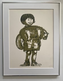Silkscreen Print By David Weidman Entitled "Caring"