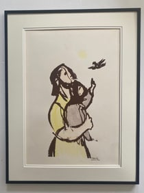 Silk Screen Entitled "The Robin" By Frank Kleinhoz