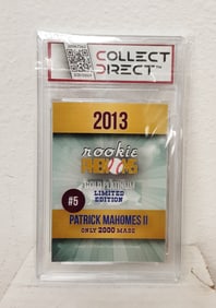 2013 Patrick Mahomes Rookie High School Baseball Card Limited Edition