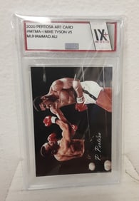 2020 Mike Tyson~Muhammad Ali~ Pietro Pertosa Art Limited Edition #MKMA-1 Card