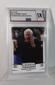 Bob Bobby Knight 2019 Leaf Legends Exclusive Edition HOF Indiana Coach #EE-01
