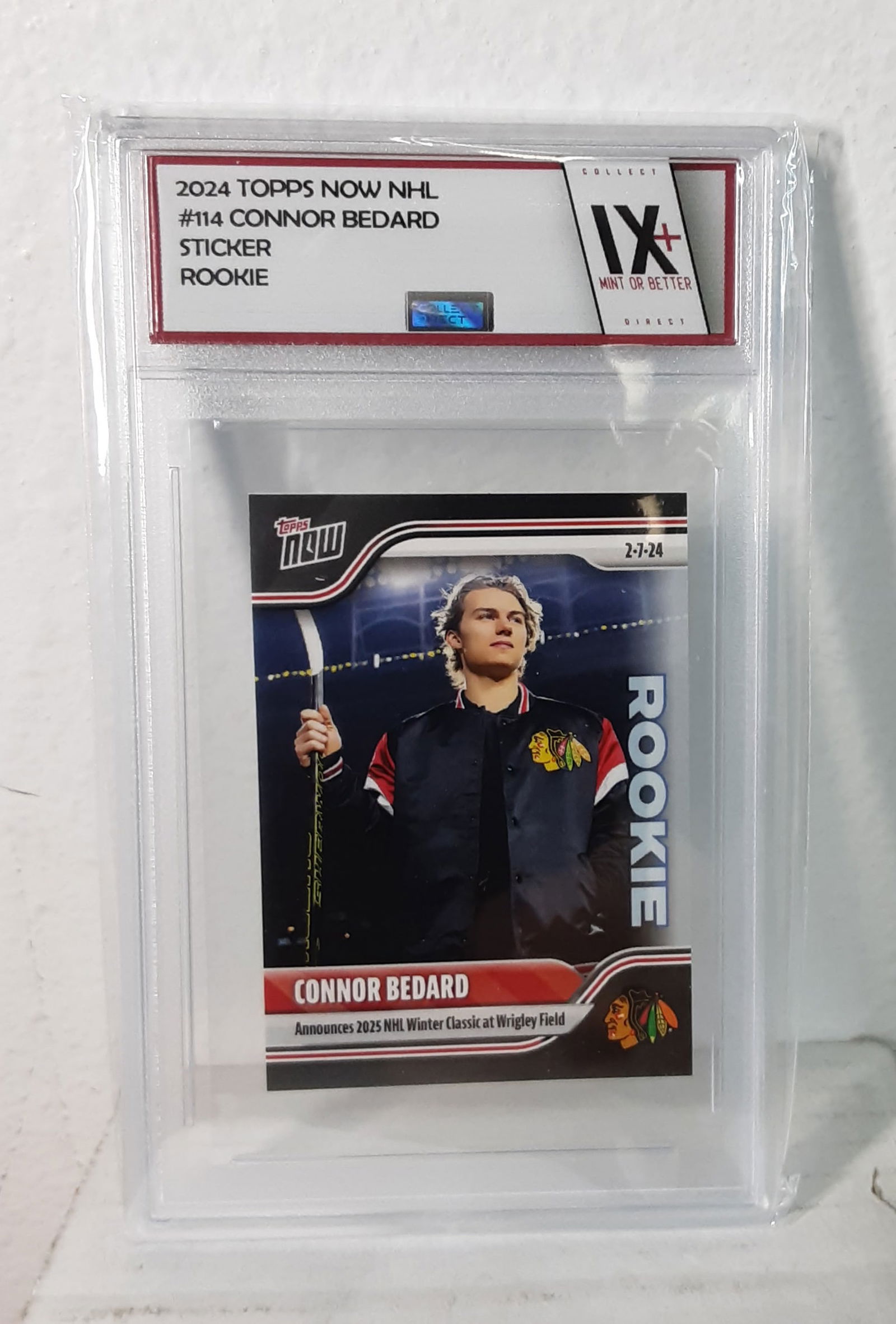 Connor Bedard RC - 2023-24 NHL TOPPS NOW Sticker #114 Chicago Blackhawks (1 of 2)