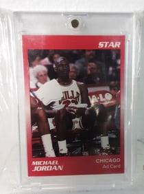 1990 Star Ad Card Chicago Bulls Michael Jordan
