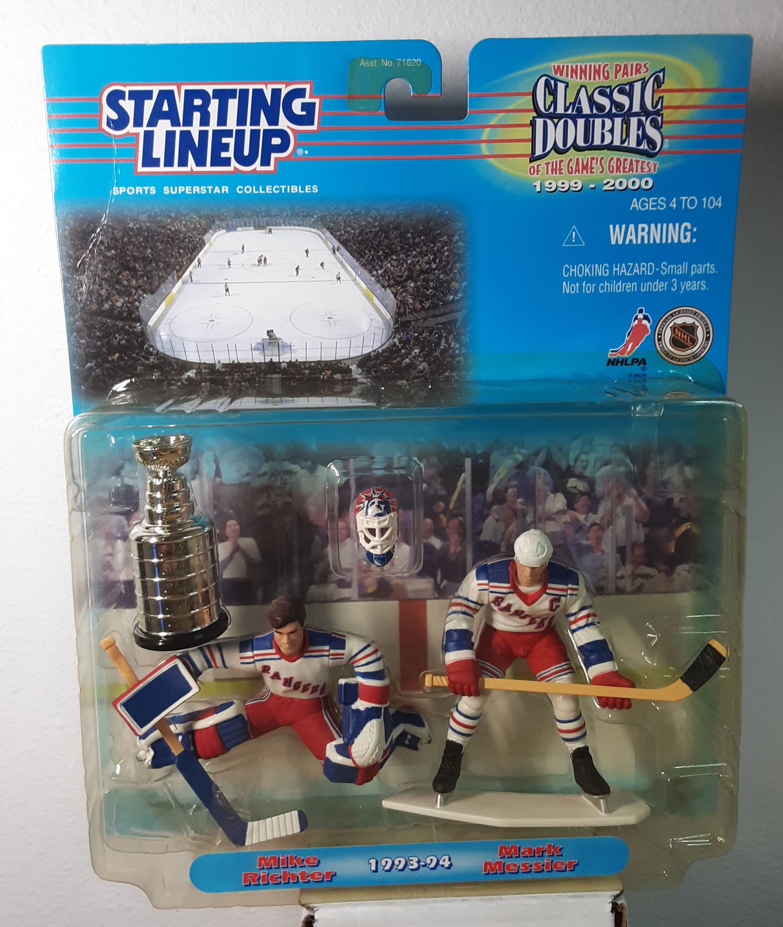 Starting Lineup 1999 Mike Richter & Mark Messier NHL Classic Doubles Rangers (1 of 2)
