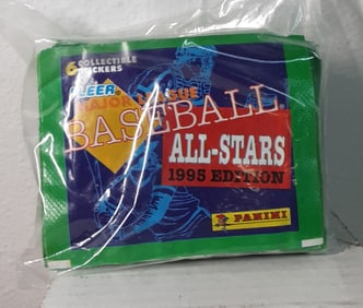 25 Packs of Fleer Major League Baseball All-Stars Sticker Collection Panini 1995