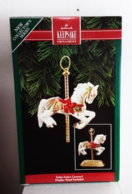 Vtg 1992 Hallmark Keepsake Ornament Tobin Fraley Carousel Horse 1st In Series