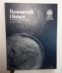 1965 - 2000 P&D ROOSEVELT DIMES 10C 69 COIN SET WITH ALBUM