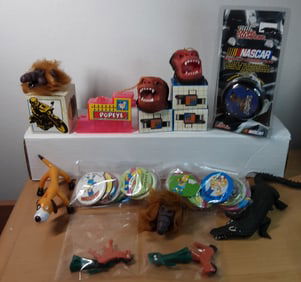 Mixed Lot of Vintage Candy machine Toys + others