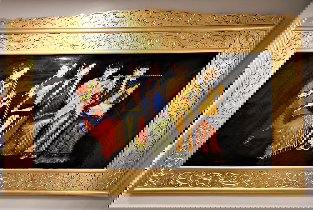 Original Very Fine Painting on Porcelain (1 of 2)