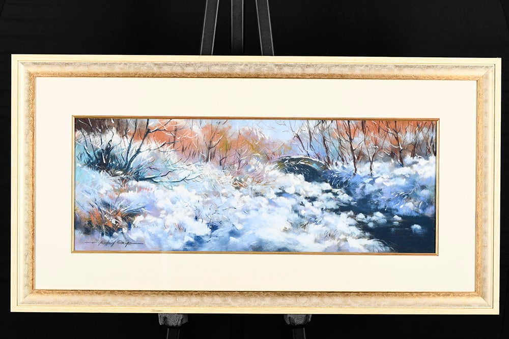 E.A. Orme Original Pastel Painting: Original Pastel of a winter scene by the English artist Anthony Orme. Nicely framed and mounted. Supplied with a replacement valuation for £1500 along with biographical details on the artist..