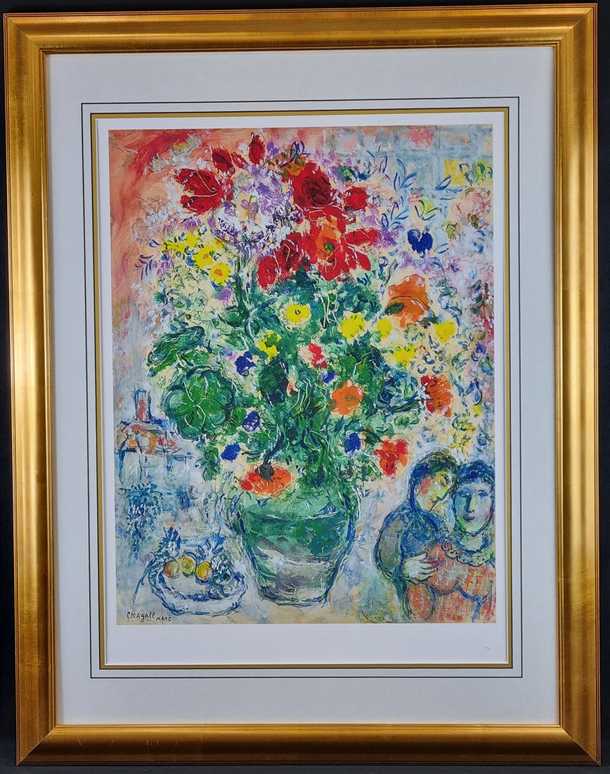 Marc Chagall Limited Edition. 'Grand Bouquet de Renoncules, 1968' (1 of 10)