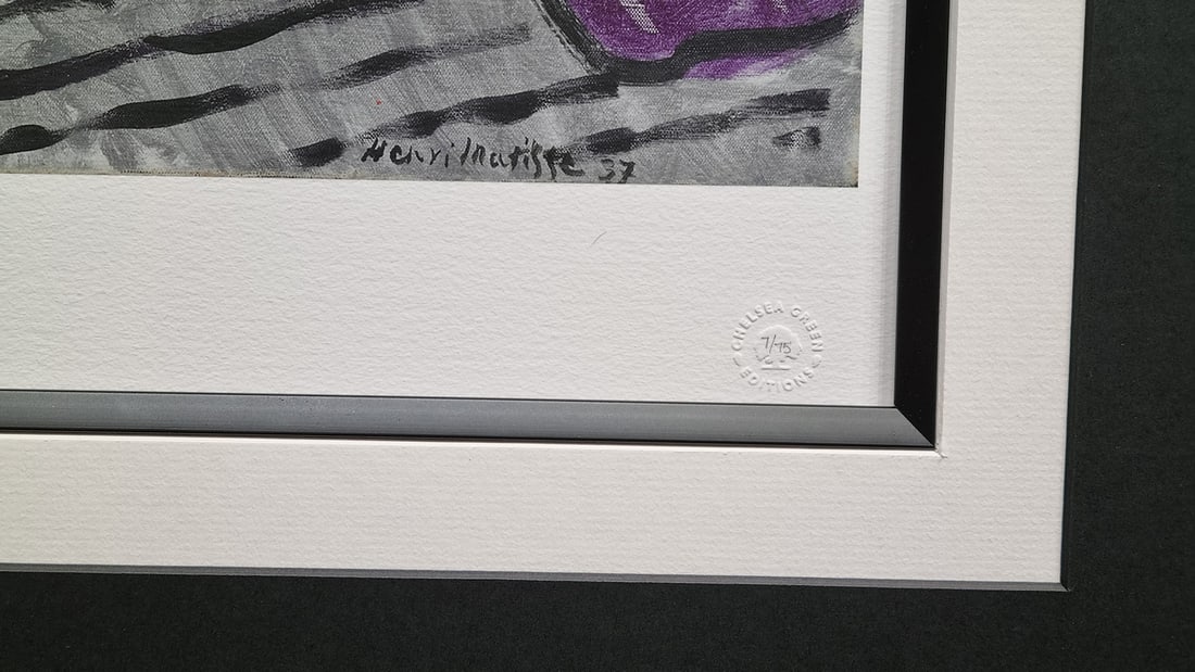 Henri Matisse Rare Limited Edition ("La Robe Violette Et Anemones") - 3