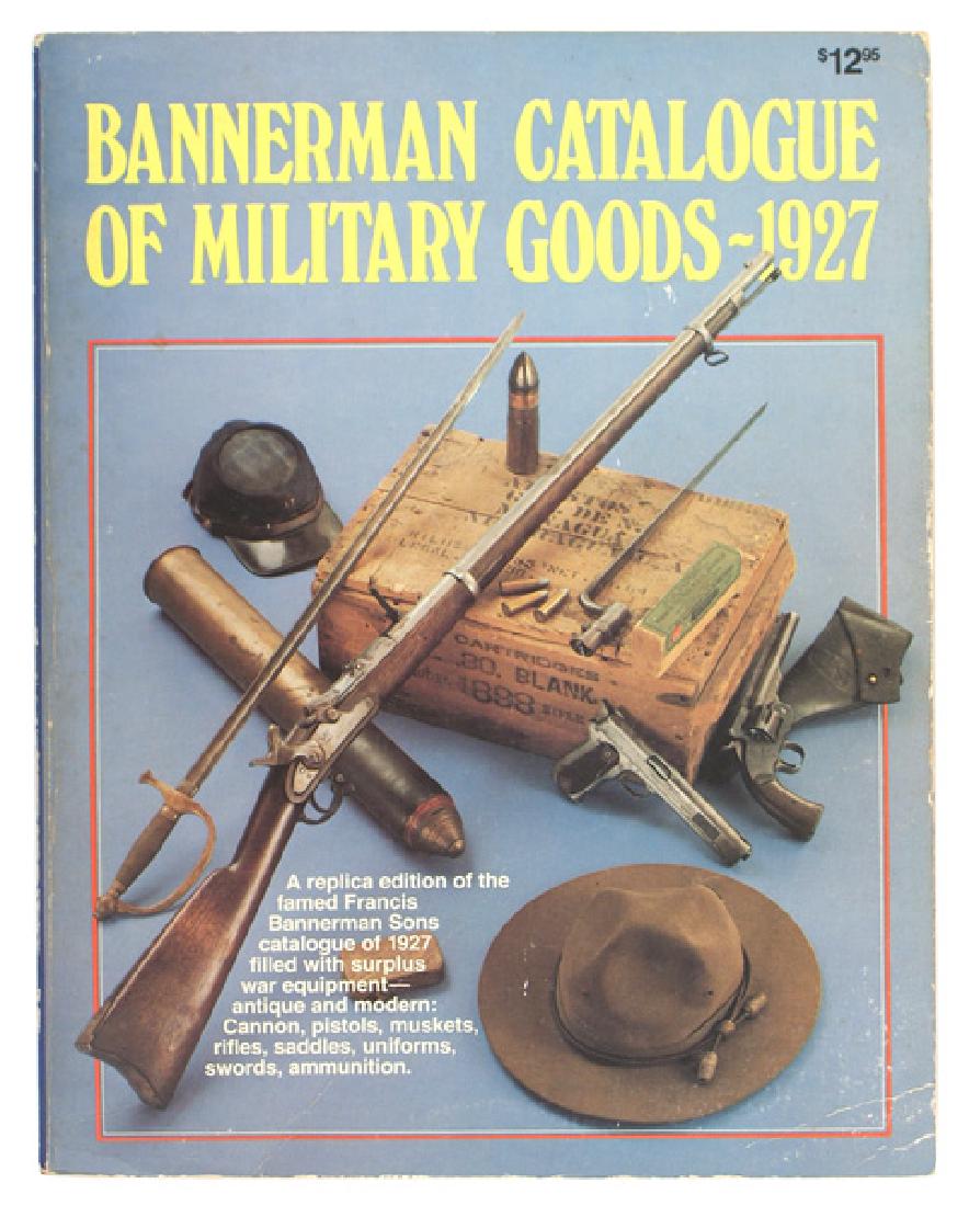 BANNERMAN CATALOG OF MILITARY GOODS book: I-056 "BANNERMAN CATALOG OF MILITARY GOODS - 1927". Fully illustrated. With weapons, equipment, medals/badges, artillery, etc. A wealth of information. 372 pages. II