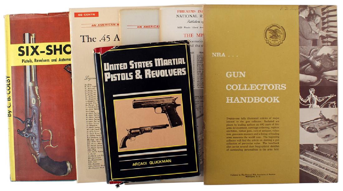 Lot of 6 weapon reference books NRA HANDBOOK: I-089 Lot of 6 soft cover weapon related publications: (1) "METALLIC CARTRIDGES". (2) "LOADED PAPER SHOT SHELLS". (3) "THE MI RIFLE". (4) "THE M1903 SPRINGFIELD RIFLE". (5) "NRA GUN COLLECTORS HANDBOO