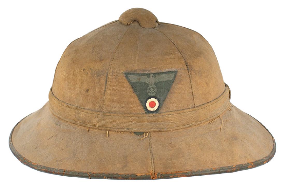 German WWII Afrika Korps pith helmet