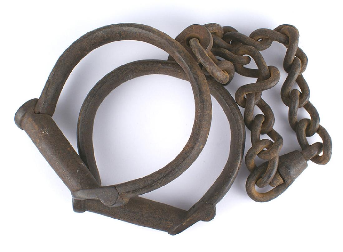 Civil War era leg irons shackles