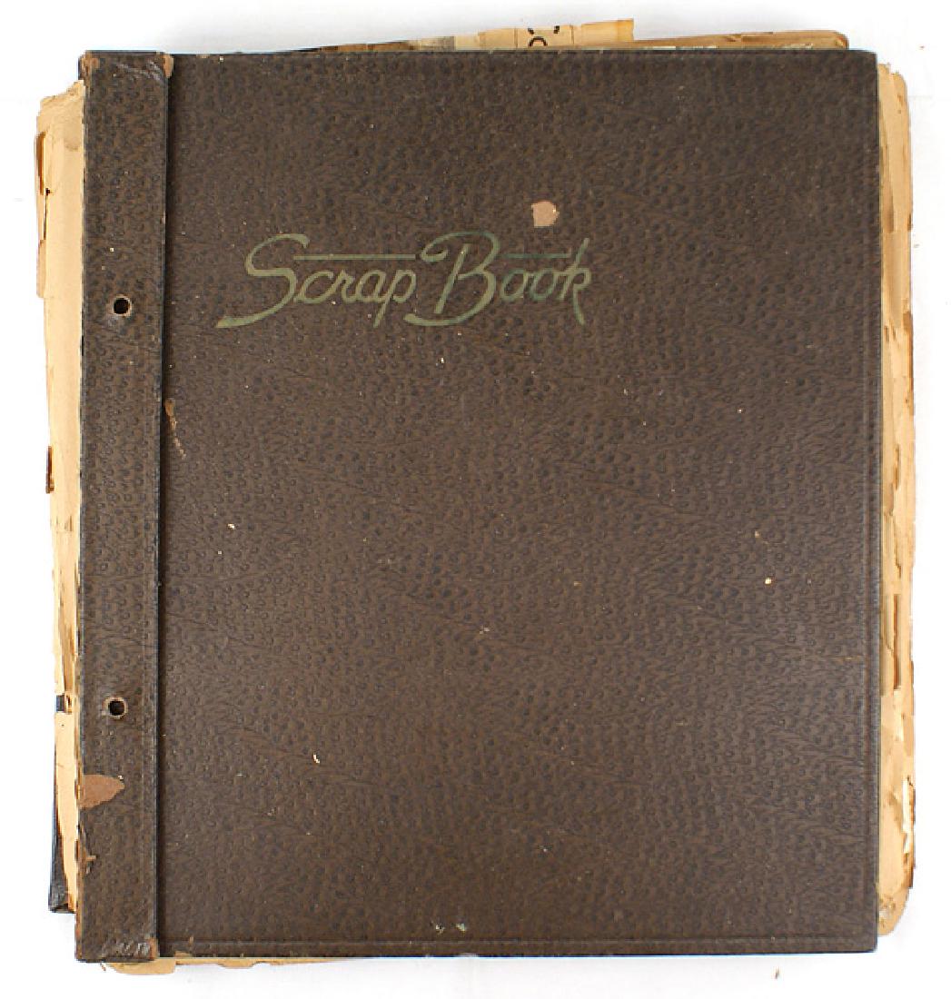 U.S. WWII scrapbook Air Corps archive: Q-025 WWII scrapbook detailing an American civilian who became an Air Corps, enlistee, cadet and a pilot. Includes photos, instructions, travel information, telegrams, post cards, newspaper articles, 