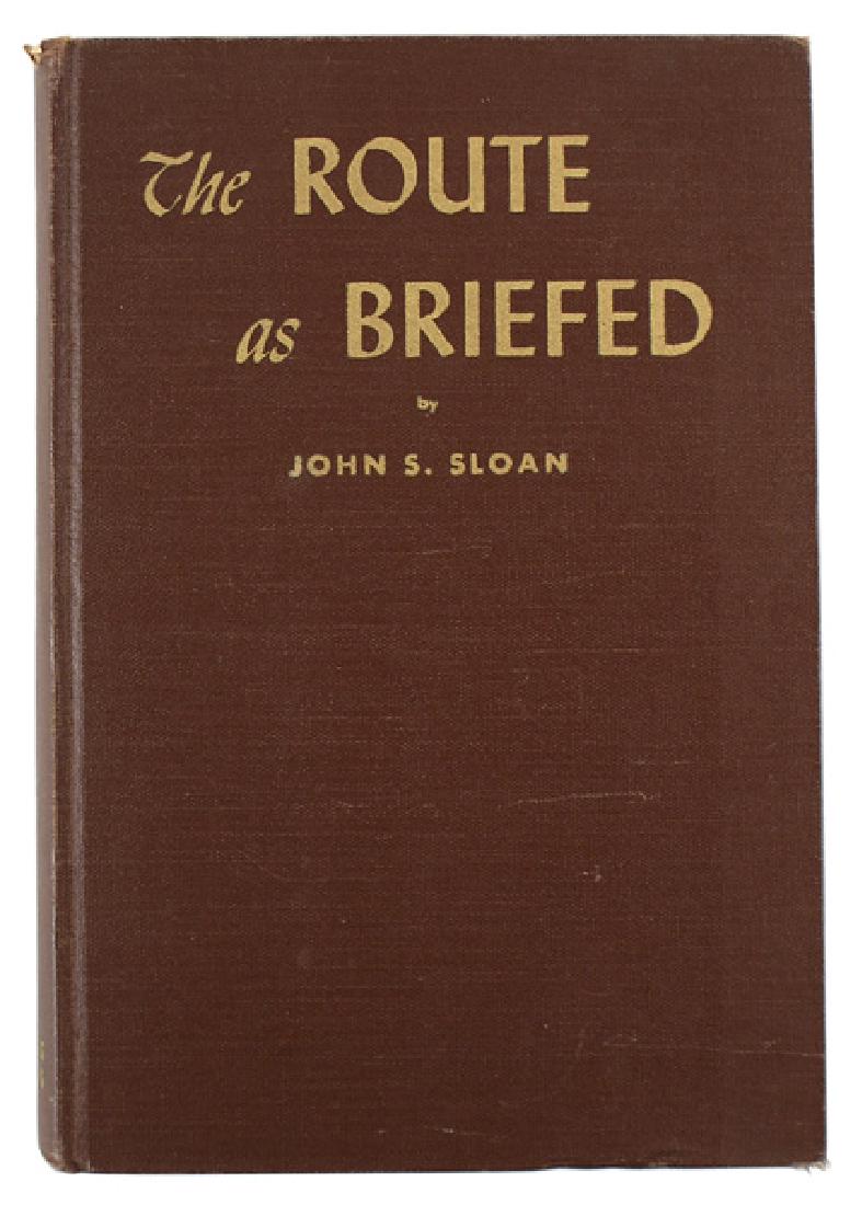 US WWII book 92ND BOMBARDMENT: I-031 "THE ROUTE as BRIEFED - THE HISTORY OF THE 92ND BOMBARDMENT GROUP USAAF 1942 - 1945". Published in 1946. A history of the 92nd Bombardment Group. With photos of officers and air crews. 319 pp. I