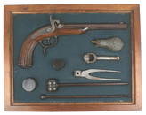 Percussion pistol HUEBEL Circa 1845-1850