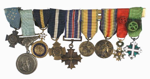 Admiral Byrd collection  medals insignia etc