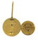 Pair German WWII NSDAP Gold Party Badges - 2