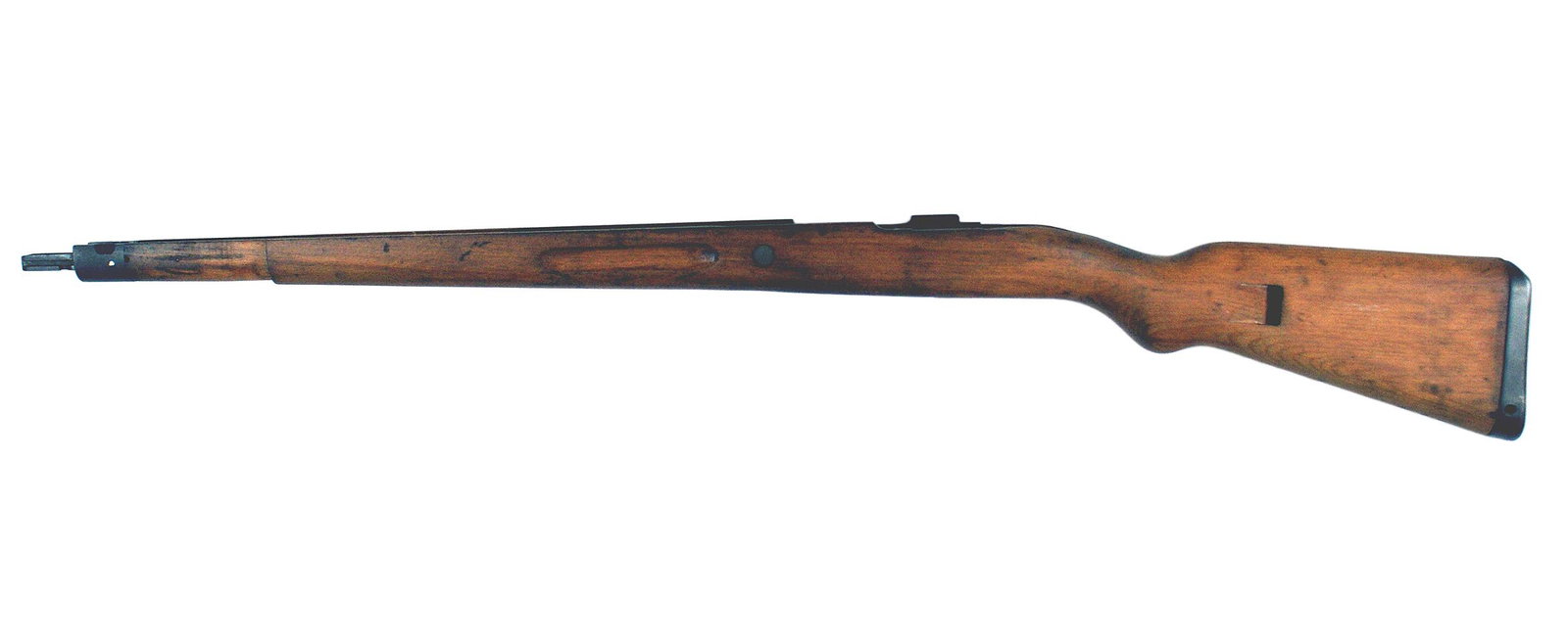Israeli K98 Mauser stock only: M-044 Israeli K98 Mauser stock. Stamped "7.62", With buttplate and bayonet fitting. II