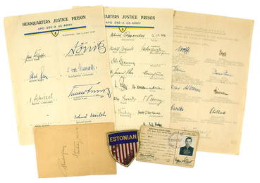 Historical Nurnberg War Crimes signatures Third Reich