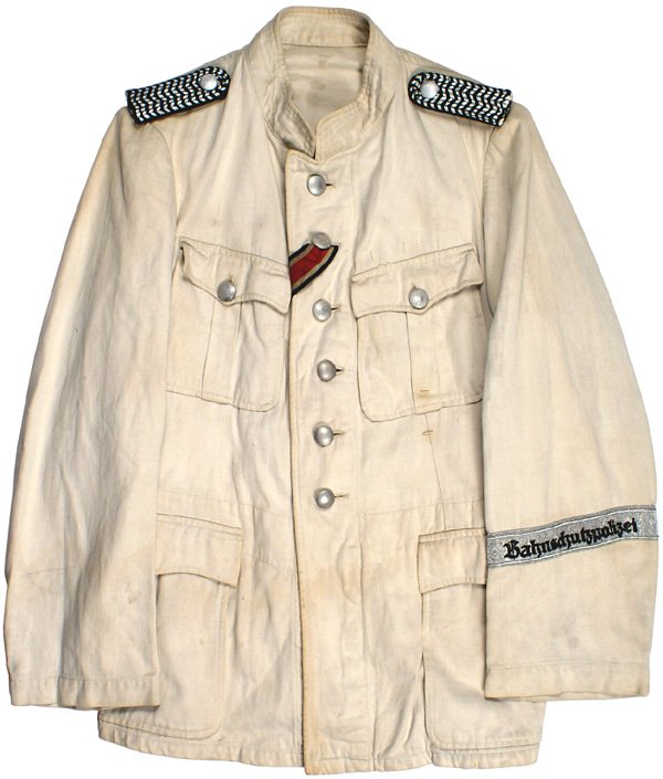 German WWII Railway white tunic