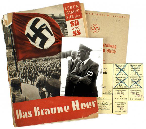German 1932 pictorial book on SA The Brown Army: I-14 "Das Braune Heer". 1932 pictorial on the SA – "The Brown Army" by Heinrich Hoffmann. An excellent visual presentation of the composition, growth and use of the Nazi's private army. Loose cover