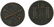 942: Lot of 2 U.S. WWI Army EM color discs