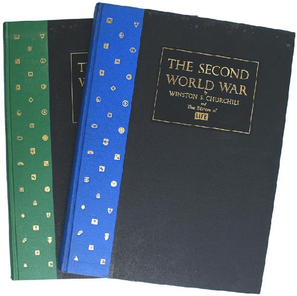 THE SECOND WORLD WAR Life books: I-85 Set of 2 volumes of: (1) "THE SECOND WORLD WAR". Large format pictorial of all theaters of WWII. Published by the editors of Life. I