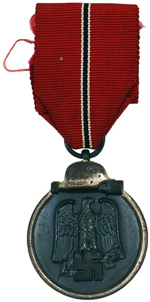 German WWII Eastern Front Medal: B-153 Same. Ring marked "63" (Franz Klamt & Sohne in Gablonz a.N.). II+