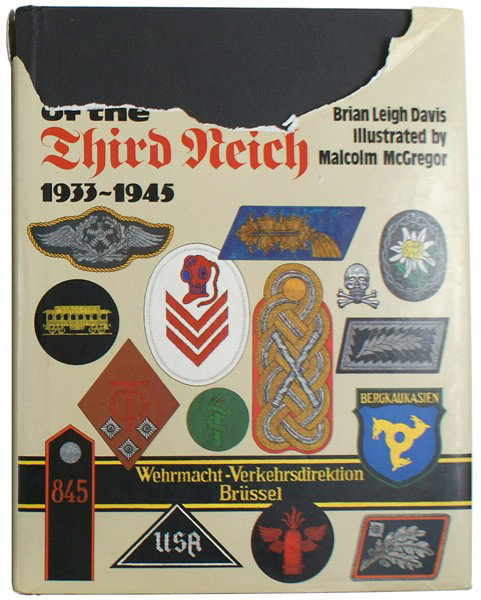 Badges and Insignia of the Third Reich book: I-51 Same. With original paper jacket (partially ripped). II