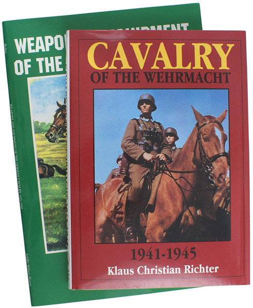 I-79 Lot of 2 German WWII Cavalry books: I-79 Lot of 2: (1) "Cavalry of the Wehrmacht 1941 - 1945" by Klaus Christian Richter. Pictorial illustrating training, equipment/weapons, combat in Russia, insignia, etc. 208 pp. With jacket. Publishe