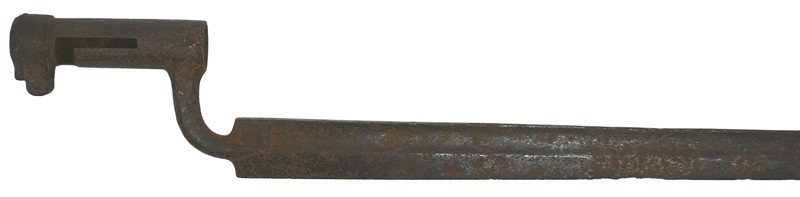 Austrian flat blade socket bayonet: D-84 Austrian 22 ¾" flat blade socket bayonet. Used with the 1849 Augustin system rifle. Rusted and pitted. Decorator item. III