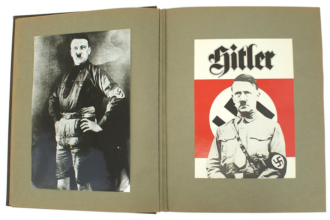 Historian US GI presentation of Hitler photos album: Q-020 An interesting presentation of the effect of Adolf Hitler on world history as presented by the teacher/historian, Major Donald G. Brownlow. His WWII experiences and information gained in Post-wa