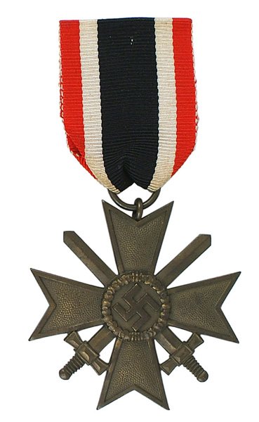 German WWII War Merit Cross 2nd Class Swords: B-106 German WWII War Merit Cross-2nd Class with Swords. II