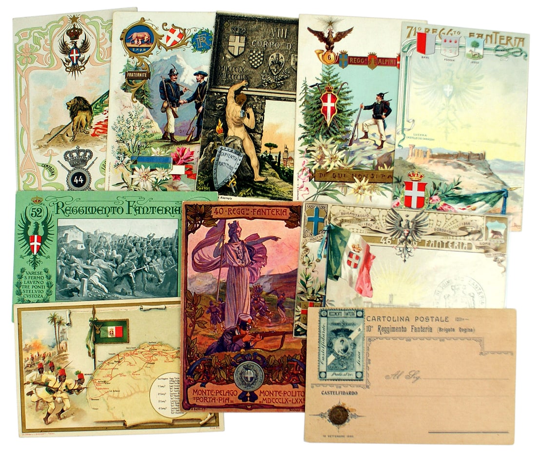 63 European postcards postal covers Third Reich: P-006 Lot of 63 European postcards and postal covers: (1) Third Reich: 8 stamp covers - set of 6 A.H. 1943 birthday stamps, military and commemorative stamps, etc. (2) 32 Third Reich postcards - polit