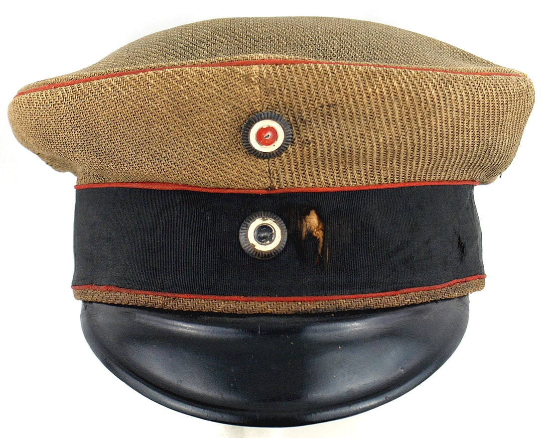 Imperial Germany Colonial worn peaked cap (1 of 4)
