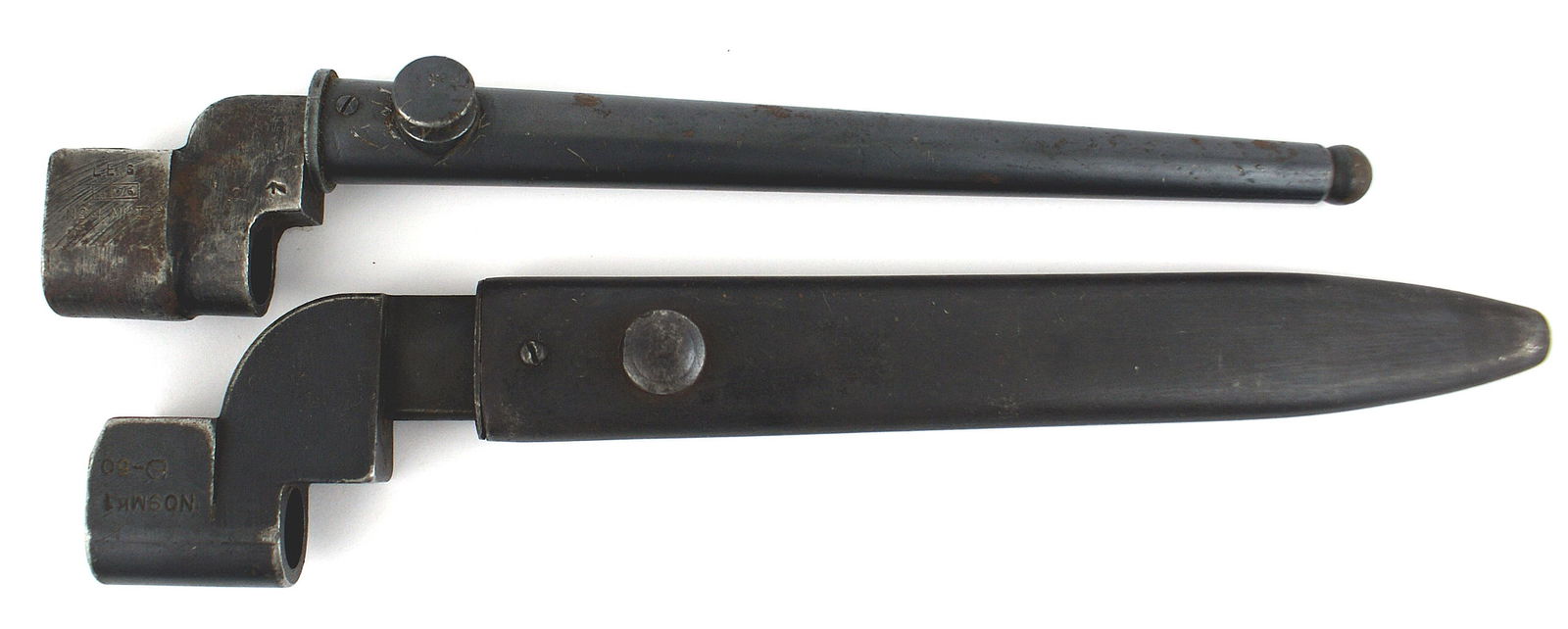 Lot of 2 British WWII No 4 spike bayonets (1 of 1)