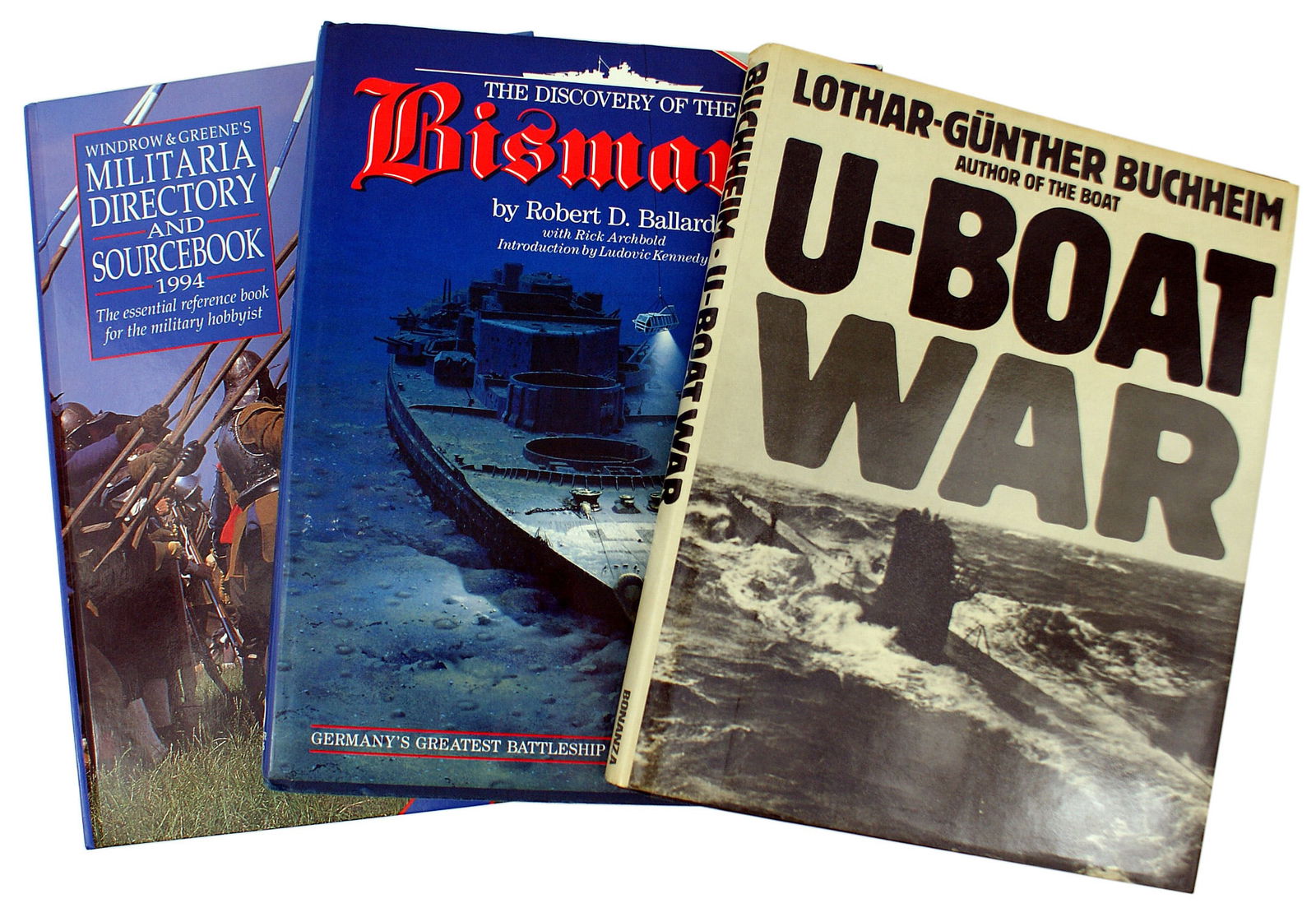 Lot of 3 military reference books BISMARCK U BOAT (1 of 1)