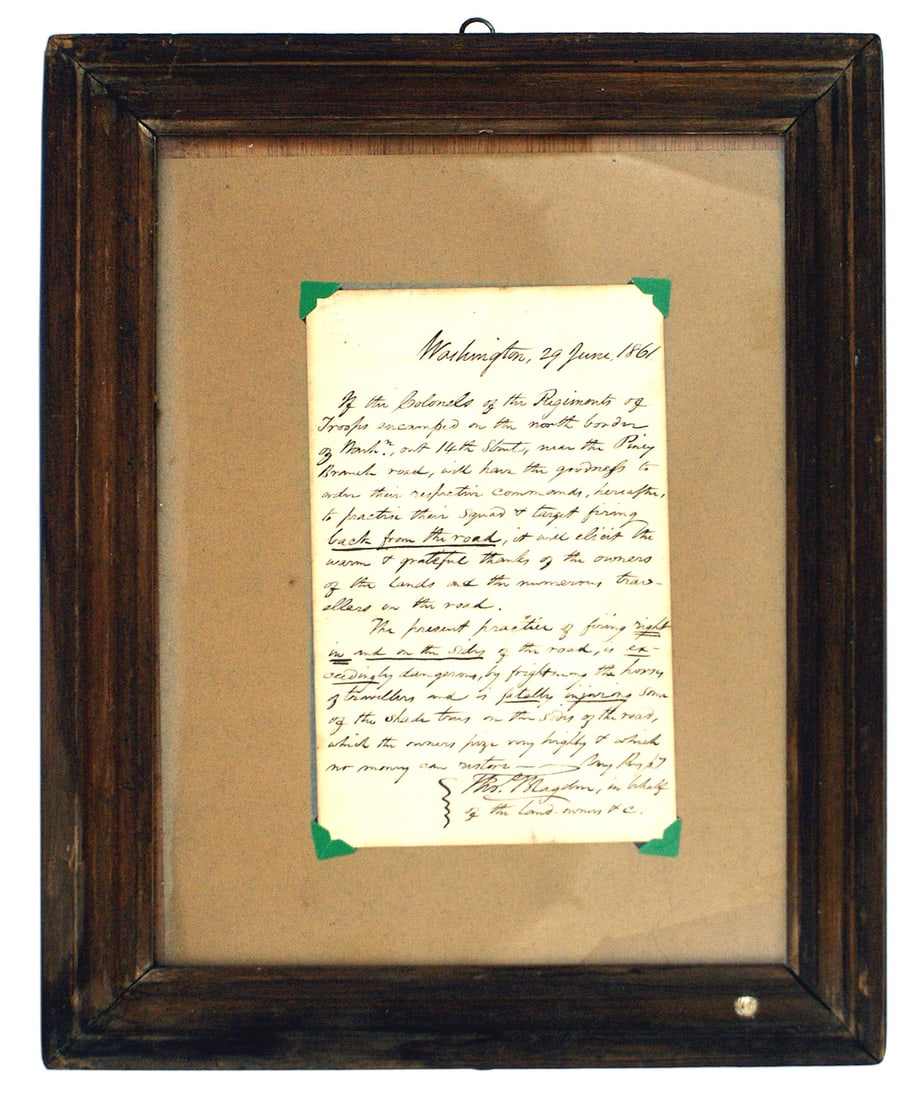 Lot of 2 Civil War letters Washington D.C.: K-044 Lot of 2 Civil War letters: (1) "Washington D.C. 21/64" to Geo. Blellyer. Contains information on selecting a mail boat, based on needs of steam pressure, repairing tubes in boiler, etc. The