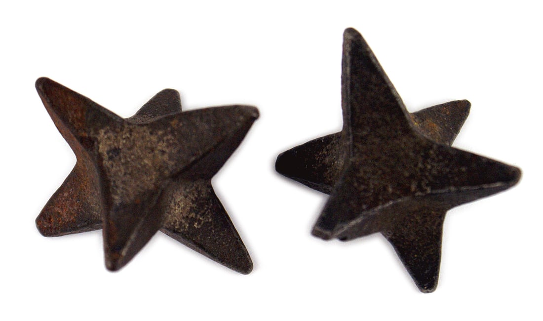 Lot of 2 US Civil War Federal caltrops (1 of 2)
