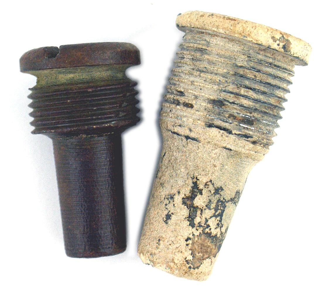 Lot of 2 Civil War Federal artillery fuzes (1 of 1)