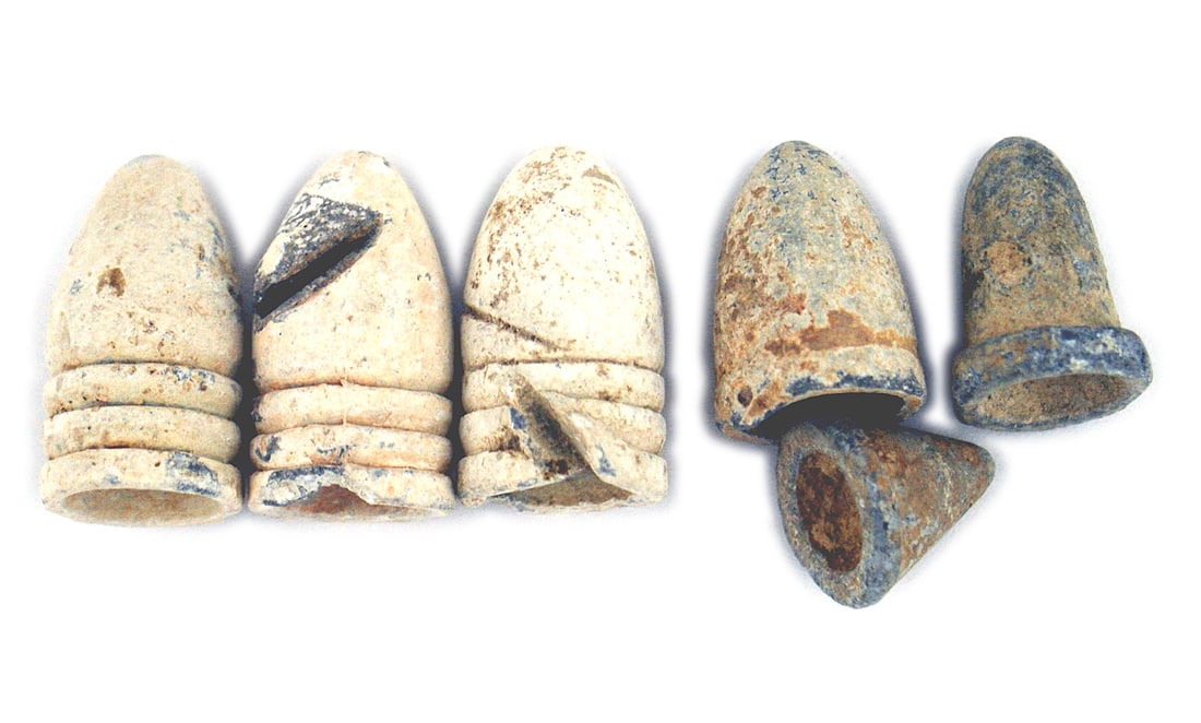 3 Civil War Minie balls Shaler (1 of 1)