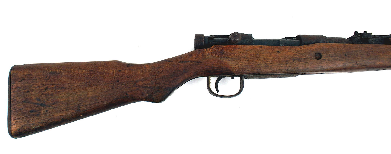 Japanese Model 99 rifle: M-017 Japanese Model 99 rifle. Shows some rust on end of barrel, wings missing from sight. "mum" on receiver. Rifle was consigned with Navy Cross and the story goes that Submariner Craig received the 