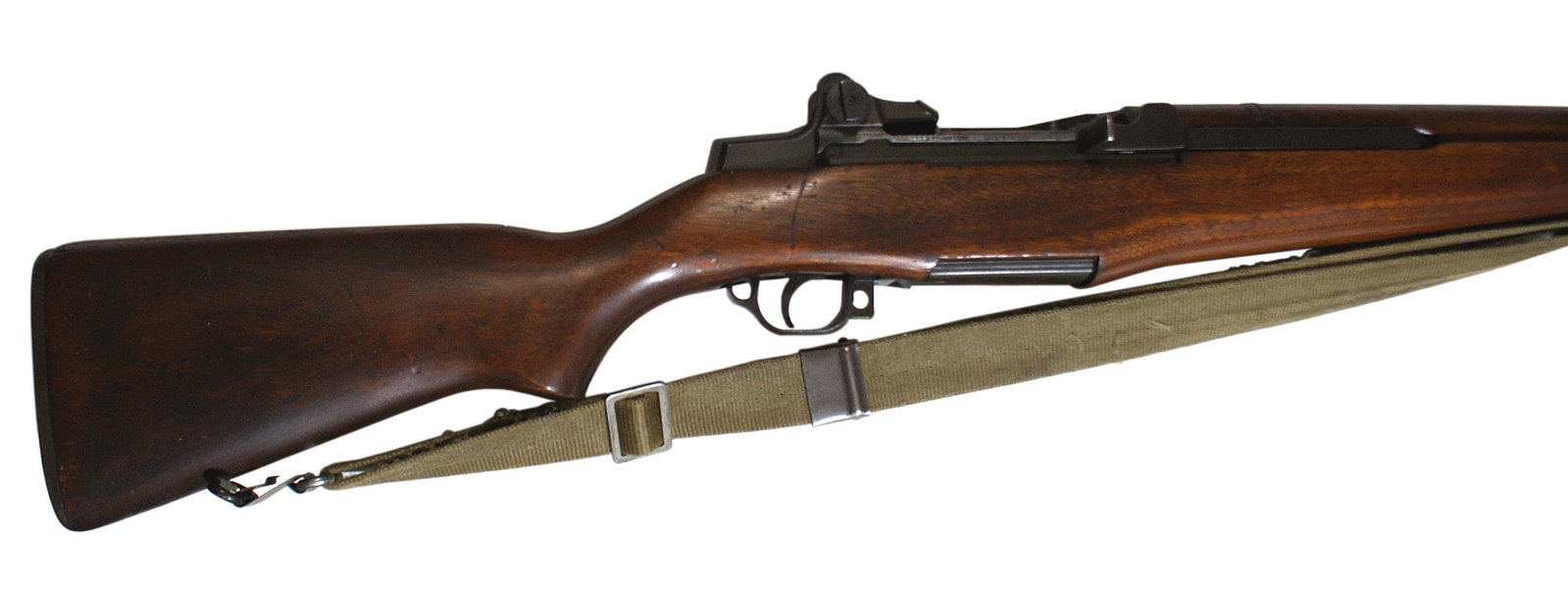 US Springfield Armory M1 Garand rifle: M-021 Springfield Armory M1 Garand 30-06. SN#349217. Strong Rifling. Non-Marked Stock, Springfield Armory receiver marked "U.S. Rifle, Cal 30 M1". Springfield Armory barrel dated 8-41 stamped "J U". S
